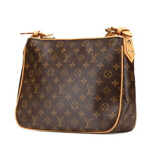 Louis Vuitton Brown Monogram Bag Leather Shoulder Hudson